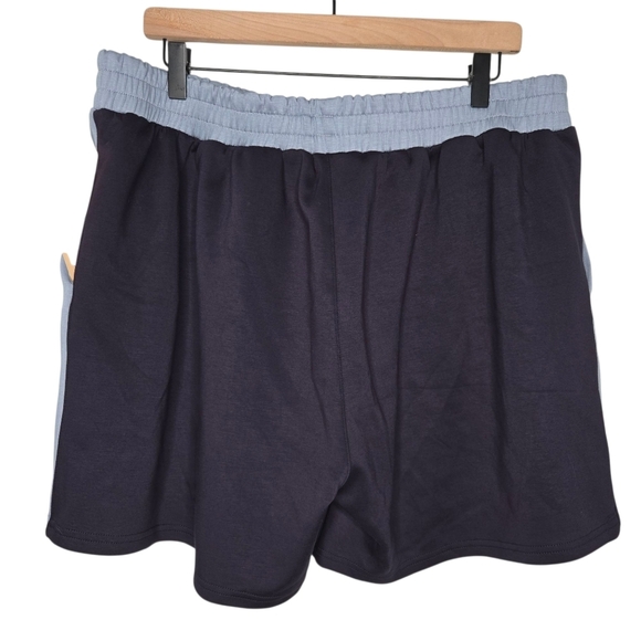 KYOYO Womens 5" Super Soft Cozy Navy Blue Casual Pull On Shorts Size 3XL - Picture 2 of 6